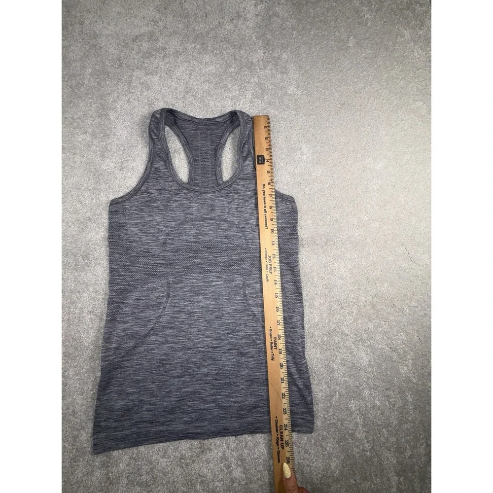 Lululemon Swiftly Tech Tank Top Womens 6 Gray Swift Stride Crush Distance Run